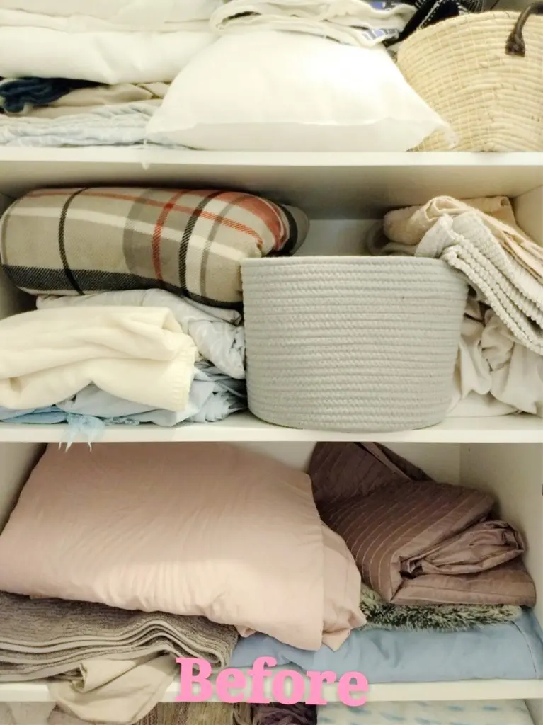 Linen Closet Makeover Before Linlin Interiors Adelaide