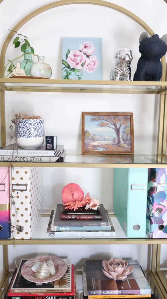 Bookshelf Styled by Lin Wang Adelaide Interior Designer