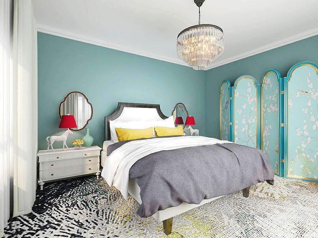 oriental style bedroom