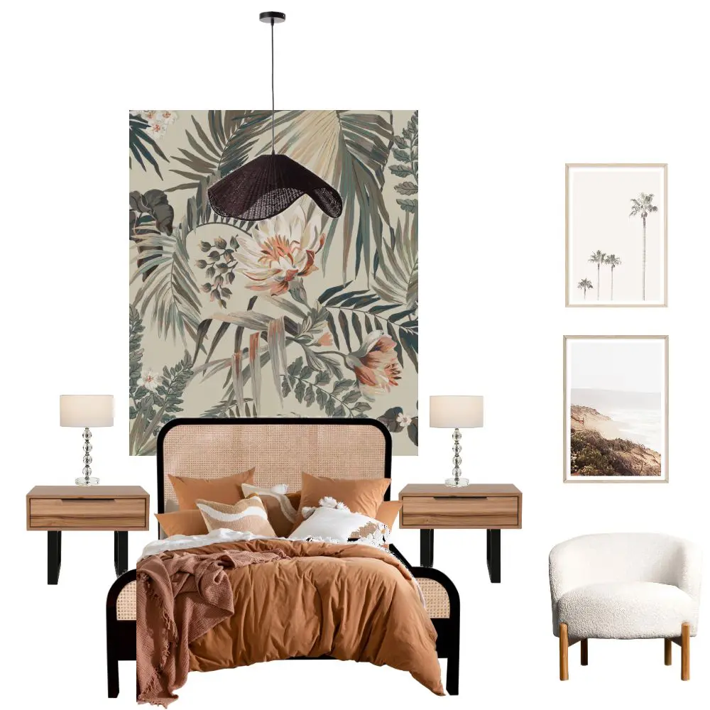 Boho moodboard by Linlin Interiors Adelaide interior designer