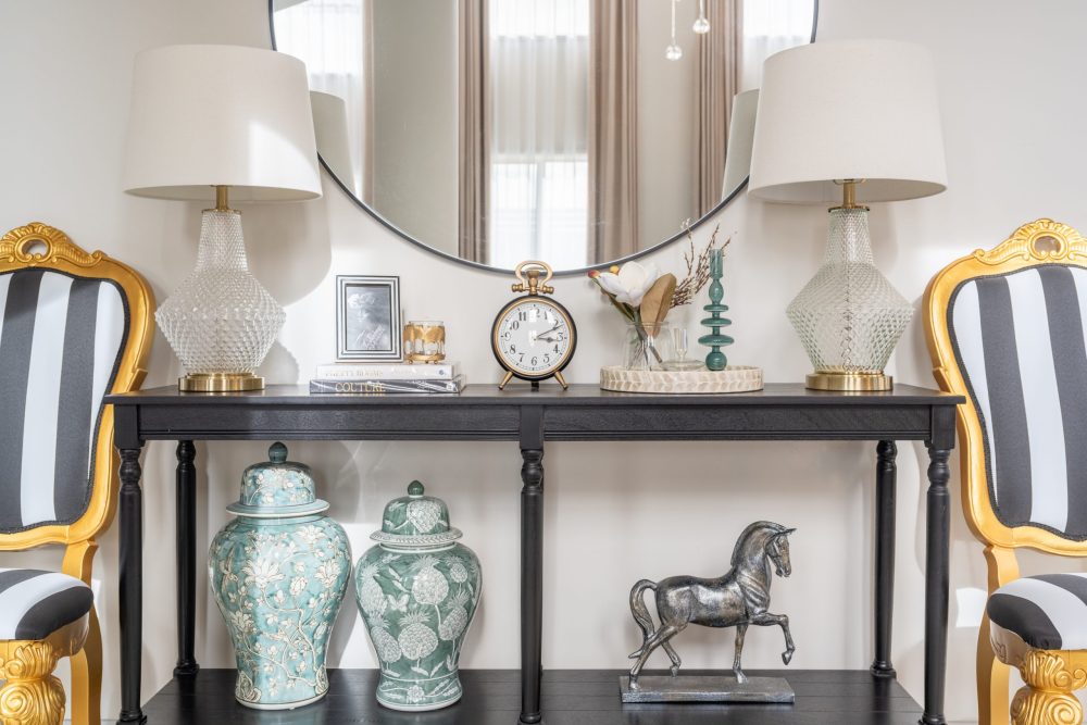 Timeless Gulfview Heights Entrance Designed and Decorated by Linlin Interiors